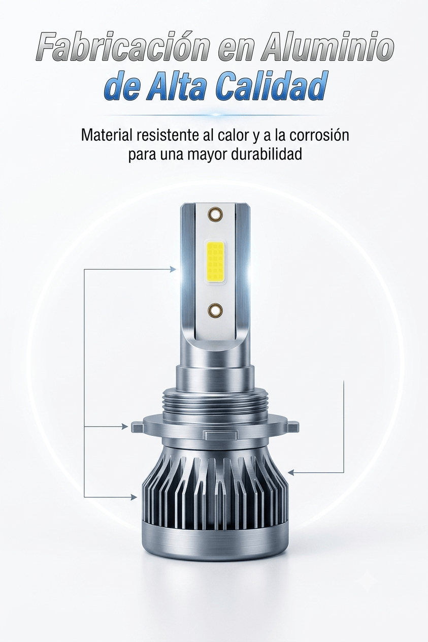 Bombillas LED Premium para Faros de Auto – Alta Potencia - Korzadi