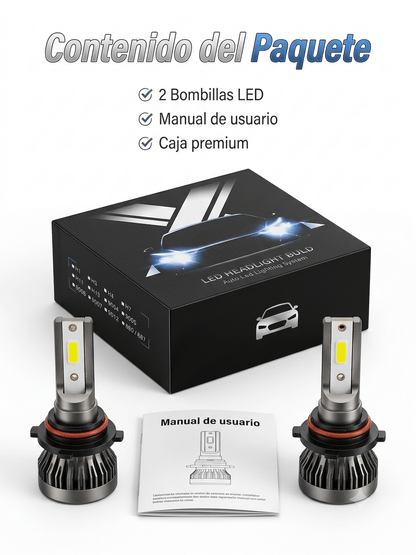 Bombillas LED Premium para Faros de Auto – Alta Potencia - Korzadi