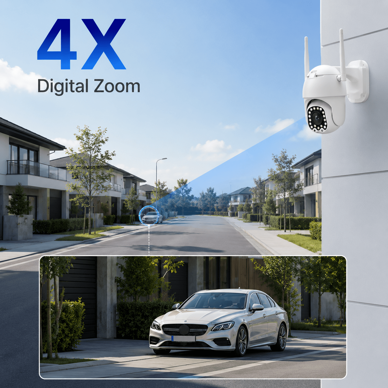 Cámara de Seguridad WiFi 360° con Visión Nocturna HD - Korzadi