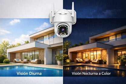 Cámara de Seguridad WiFi 360° con Visión Nocturna HD - Korzadi
