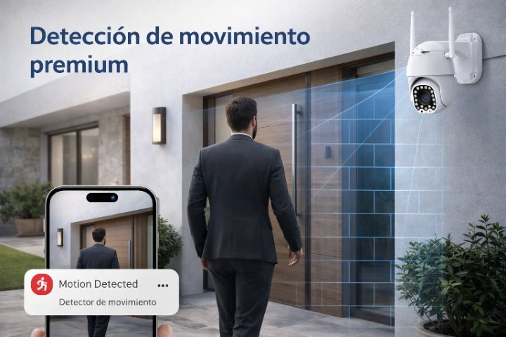 Cámara de Seguridad WiFi 360° con Visión Nocturna HD - Korzadi