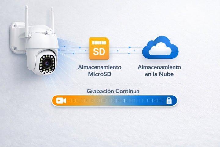 Cámara de Seguridad WiFi 360° con Visión Nocturna HD - Korzadi