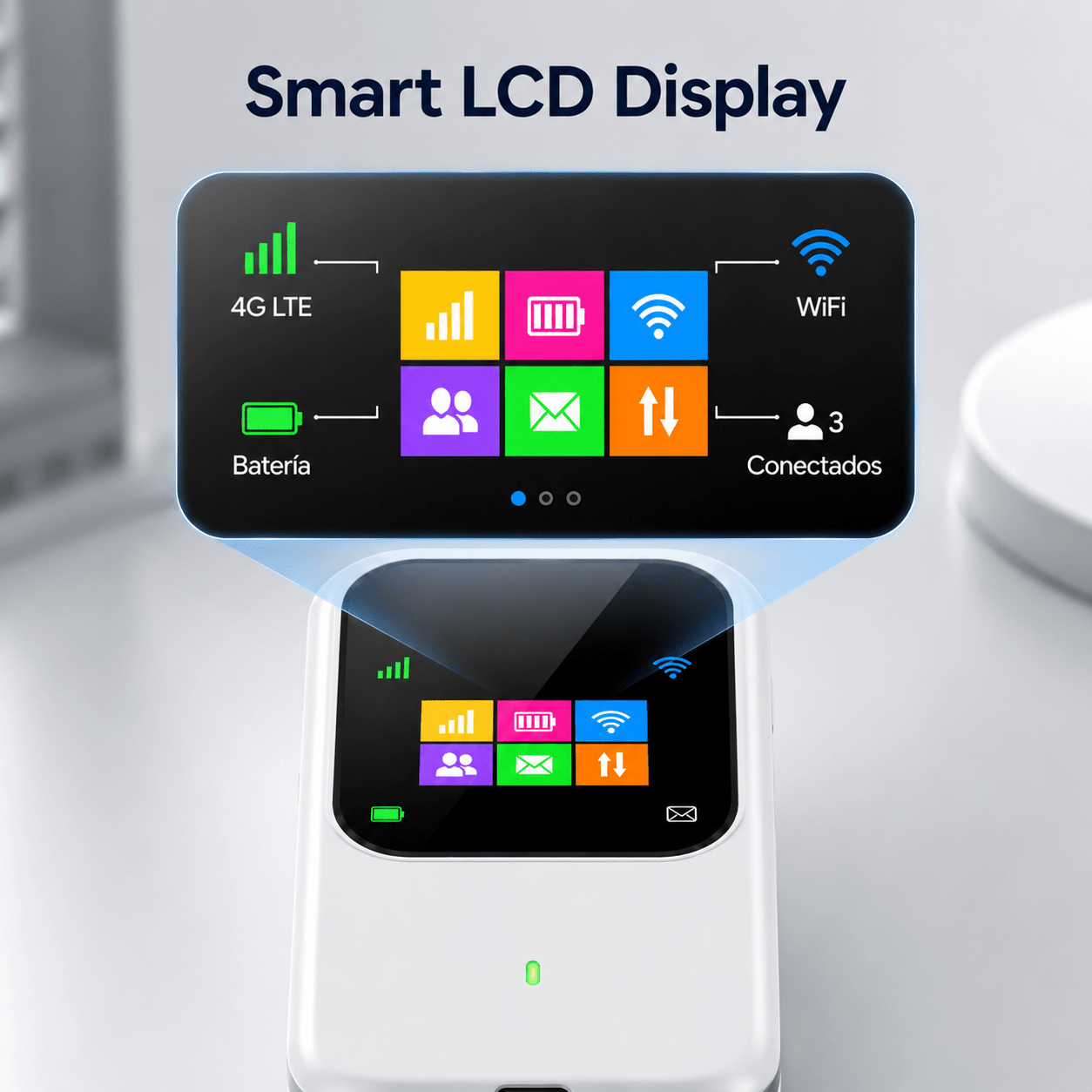 Router WiFi Portátil 4G LTE con Batería Recargable - Korzadi