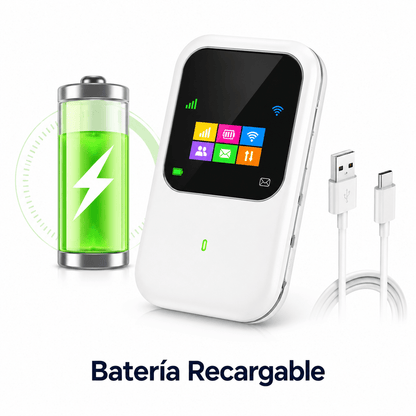 Router WiFi Portátil 4G LTE con Batería Recargable - Korzadi