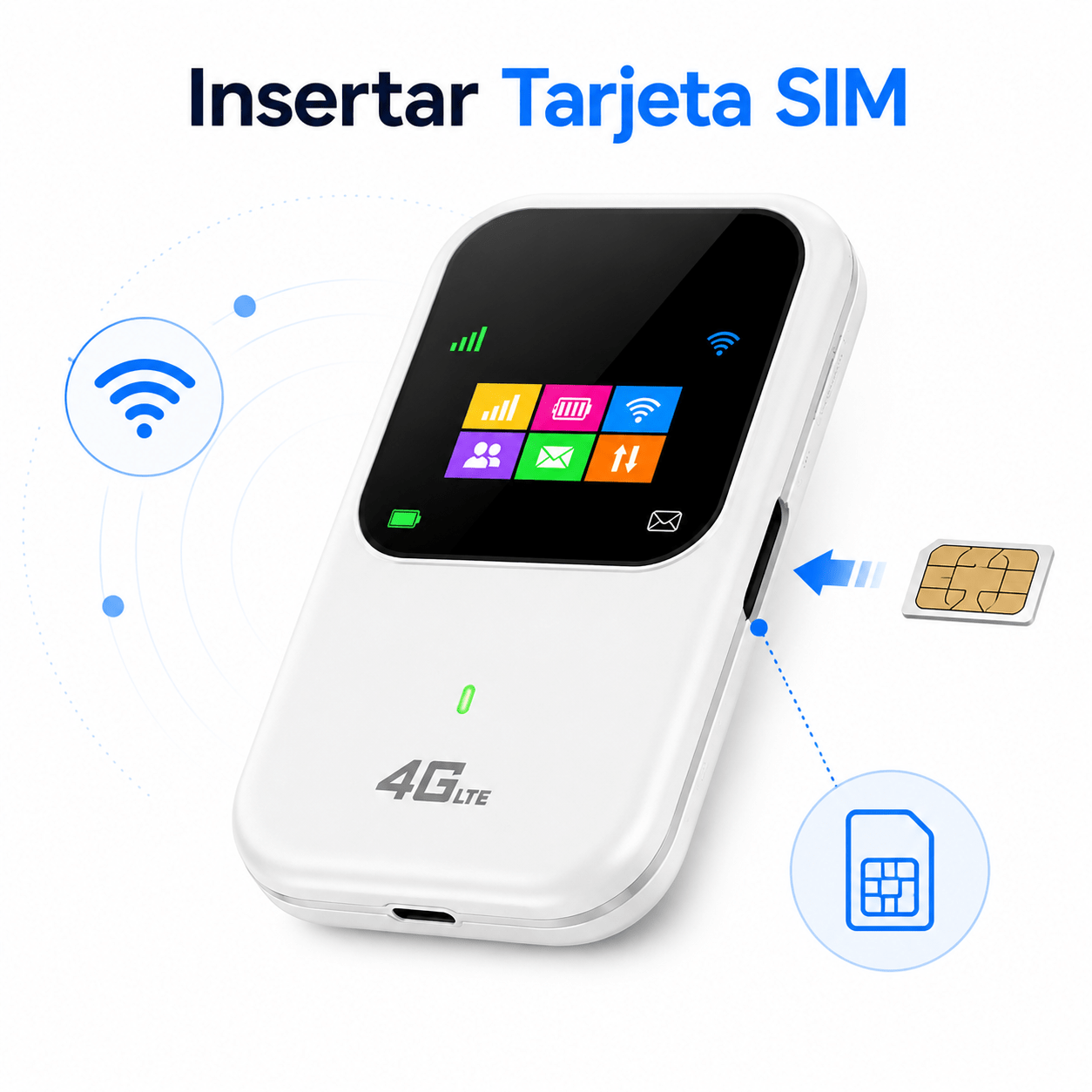 Router WiFi Portátil 4G LTE con Batería Recargable - Korzadi