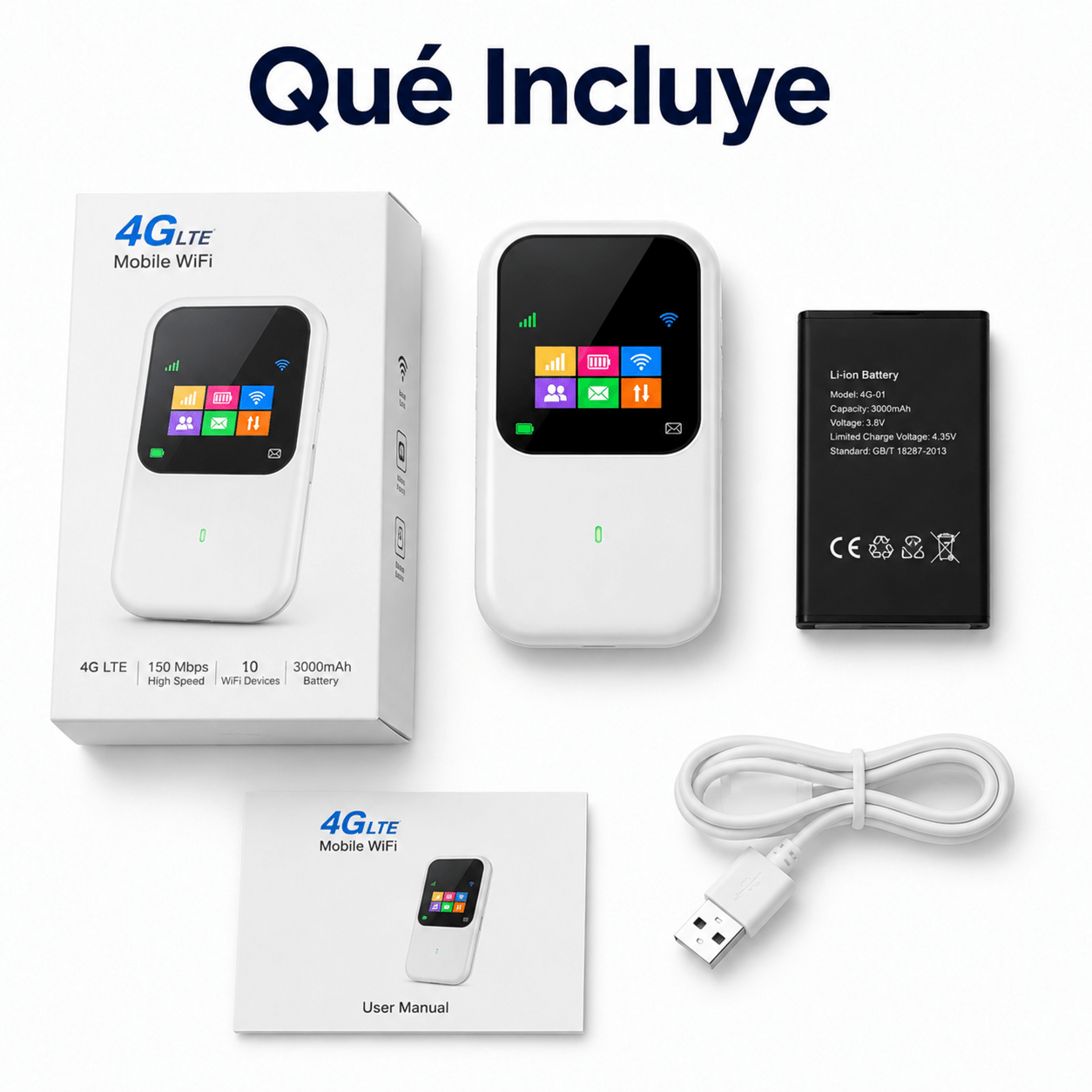 Router WiFi Portátil 4G LTE con Batería Recargable - Korzadi