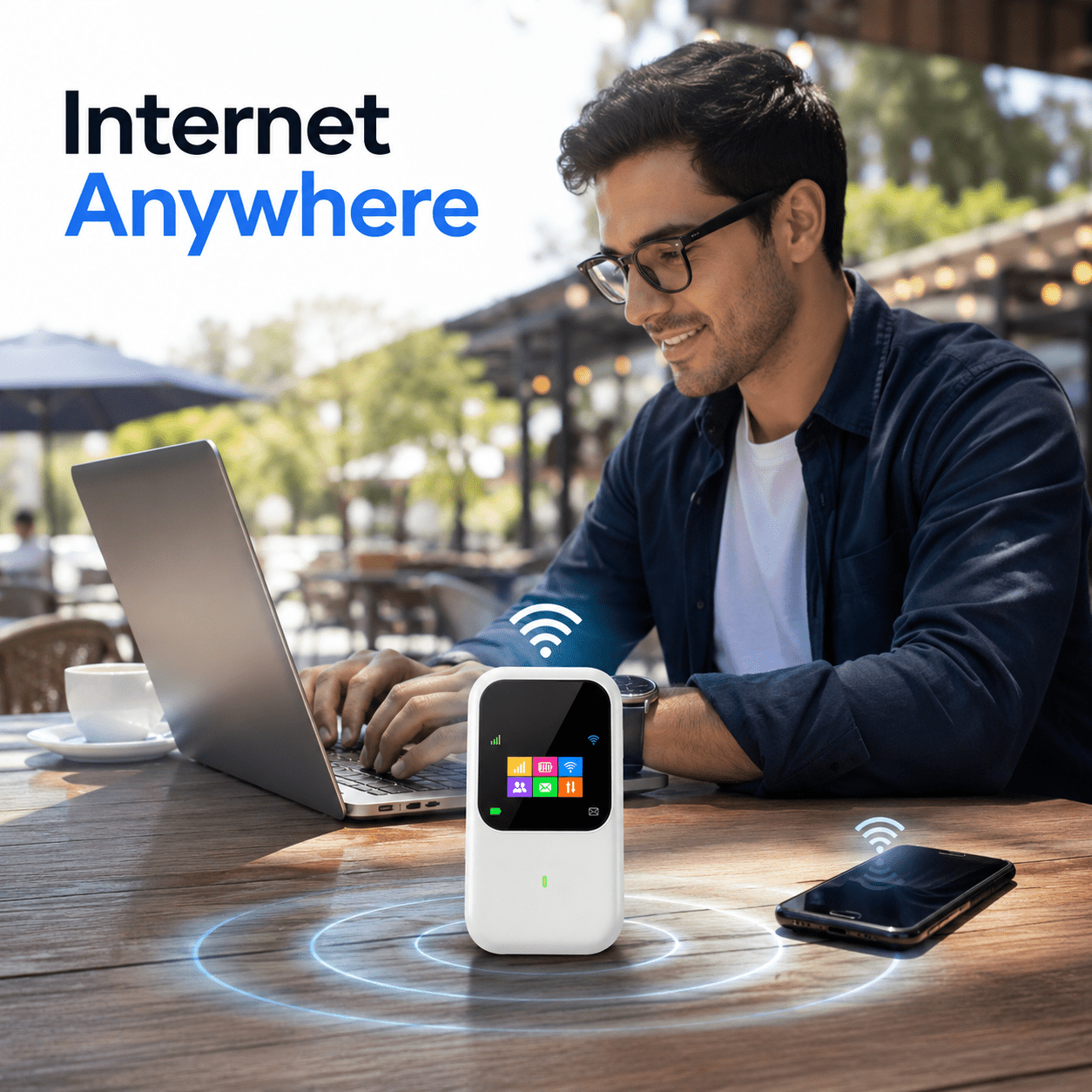 Router WiFi Portátil 4G LTE con Batería Recargable - Korzadi